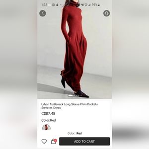 Stylewe Red Maxi Sweater dress brand new with tags